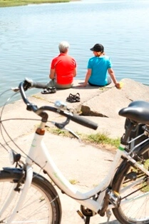 Radeln und Baden mit der Landpartie