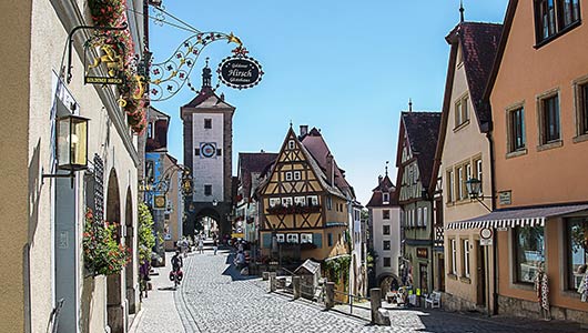 Rothenburg ob der Tauber auf der großen E-Bike Deutschland Tour