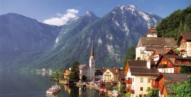 Aussicht Salzkammergut auf einer Radreise