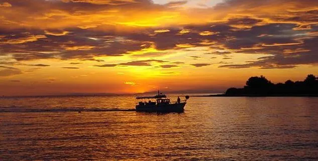 Sonnenuntergang vom Meer