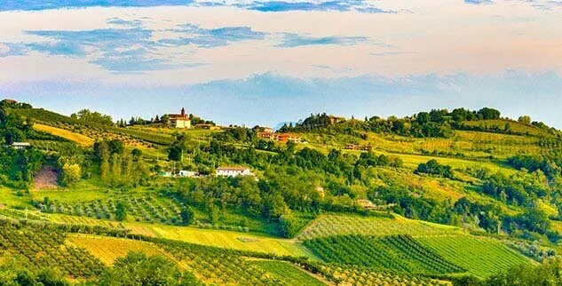 Aussicht auf Norditalien
