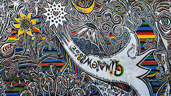 Graffiti der Berliner Mauer