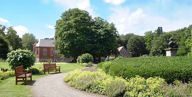 Burg Hülshoff im Münsterland, besichtigt im Radurlaub mit der Landpartie
