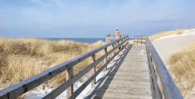 Gehweg zum Nordseestrand
