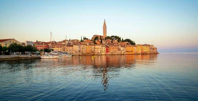 Rovinj in Abendlicht – ein mediterraner Höhepunkt jeder Radreise durch Istrien mit der Landpartie.