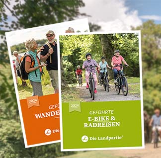 Jahreskatalog für Radreisen, E-Bike-Reisen und Wanderreisen