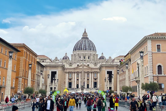 Petersdom in Rom - E-Bike-Reise von Florenz nach Rom