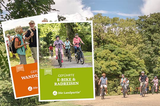 Jahreskatalog für E-Bike-, Rad- und Wanderreisen 2024